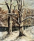 Woods in the Snow by Gustave Courbet
